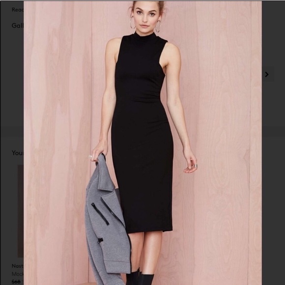 nasty gal black dress